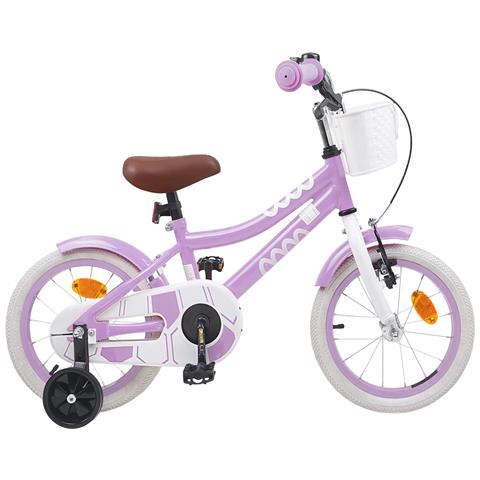 Bicicletta per Bambini 16 Pollici per bambini di 4-6 anni Viola - Foto 1