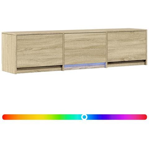 Mobile TV con LED con LED Rovere Sonoma 165 x 34 x 40 cm - Foto 1