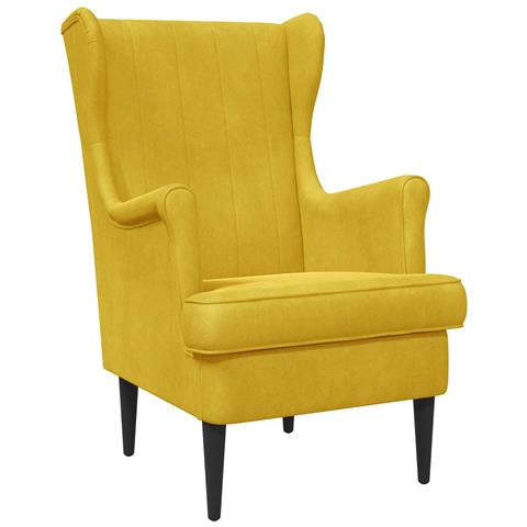 Poltrona Giallo Velluto - Foto 1