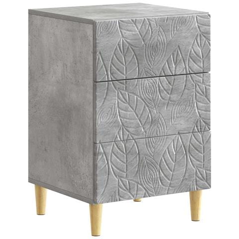 Comodino Grigio Cemento 43 x 39,5 x 66,5 cm - Foto 1