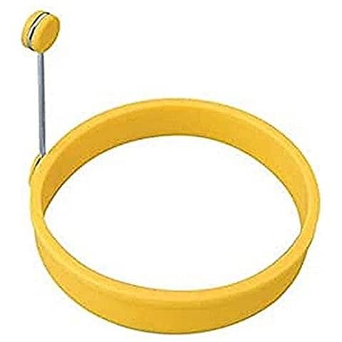 68080 - Stampo rotondo in silicone per uova - Giallo - Foto 1