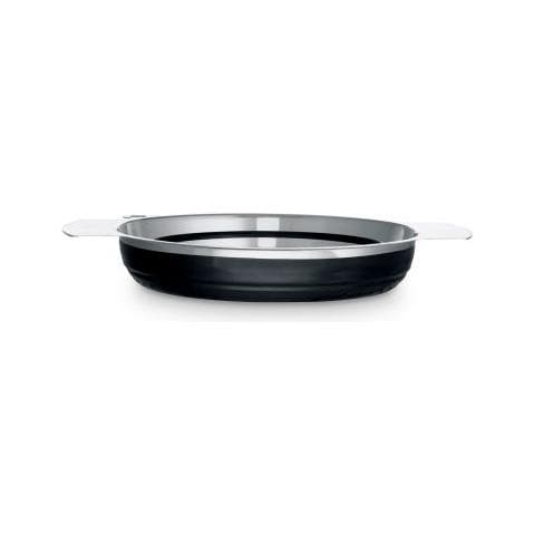 Scolapasta 24 cm colore nero pieghevole in silicone - Foto 4