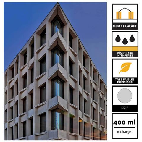 Facciata Sigillante hyflex 250 Ad Alte Prestazioni - Grigio Cemento - 400 Ml - Foto 10