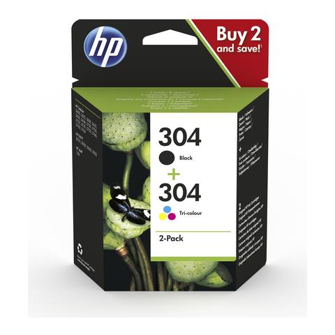 304 Confezione da 2 Cartucce di Inchiostro Nero /in Tricromia Originali - Foto 1