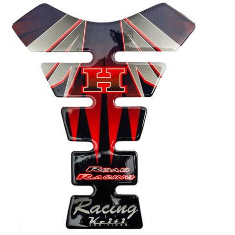 Adesivo Moto Honda Rosso Protezione Strada Racing Tank Pad 3d Paraserbatoio - Foto 1