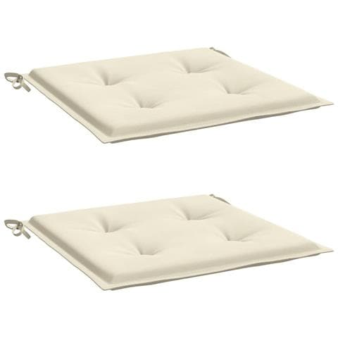 Cuscini per Panca da Giardino 2 pz Crema 50x50x4 cm - Foto 2