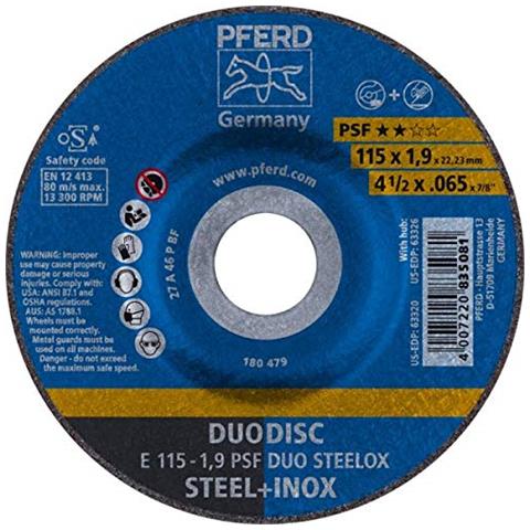 E 115-1,9 Psf Duo Steelox 62011630 - Disco Da Taglio Per Acciaio Inox - Foto 1