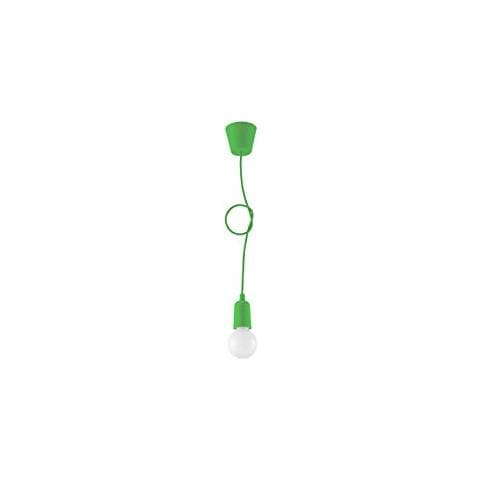 Lampadario A Sospensione In Plastica, 8 X Max, Colore: Verde - Foto 2
