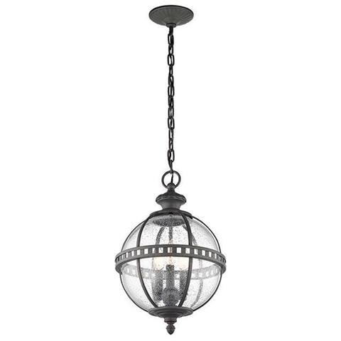 Lampada A Sospensione A 3 Luci Da Esterno Globo Grigio Ip44, E14 - Foto 1