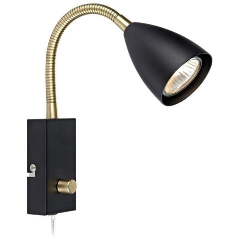 Applique Per Interni A 1 Luce Nera, Gu10 - Foto 1