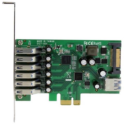 Scheda Espansione PCI Express USB 3.0 a 7 porte con profilo basso e standard - alimentazione SATA - Foto 4