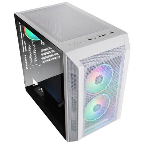 Case Citadel Mesh RGB Micro Tower / Micro-ATX / Mini-ITX 2 Porte USB 3.2 gen 1 Colore Nero (Finestrato) - Foto 2