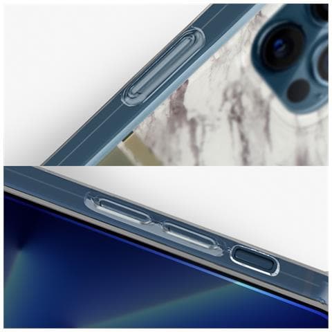 Marble Strap Collection - Apple Iphone 13 Pro Max (6.7) - Grau - Hard Case - Cover - Schutzhlle (guhcp13xkmabgr) - Foto 2