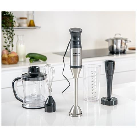 Frullatore ad Immersione Bapi 1200 con Recipiente da 0.9 L Potenza 1200 Watt Tritacarne da 1 Litri Misurino da 0.9 L Colore Nero / Acciaio inox - Foto 9