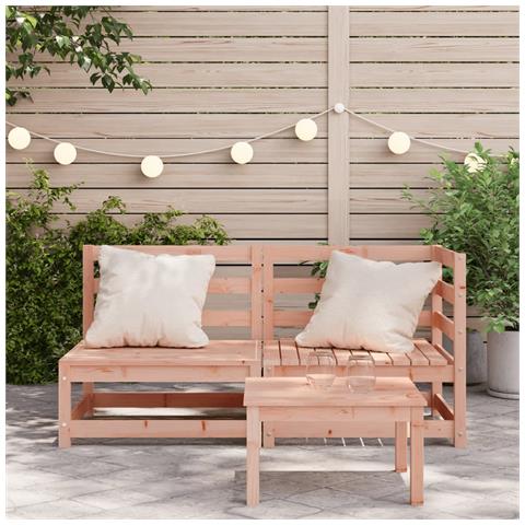 Divano da Giardino a 2 Posti in Legno Massello di Douglas - Foto 3