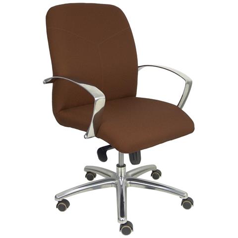 Poltrona Da Ufficio Caudete Bali463 Marrone Scuro - Foto 1