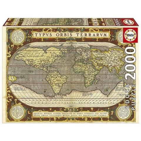 Puzzle Educa 2000 Pezzi Mappa - Foto 1