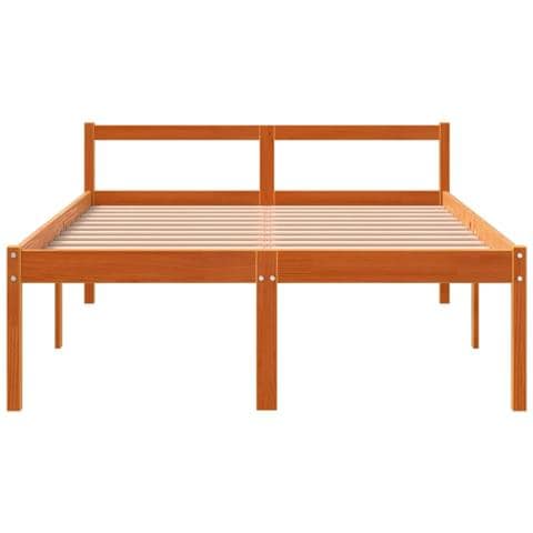 Letto Per Anziani Marrone Cera 120x200cm Legno Massello Di Pino - Foto 9