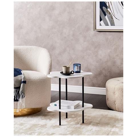 Tavolino Bianco E Nero Cloud - Foto 1