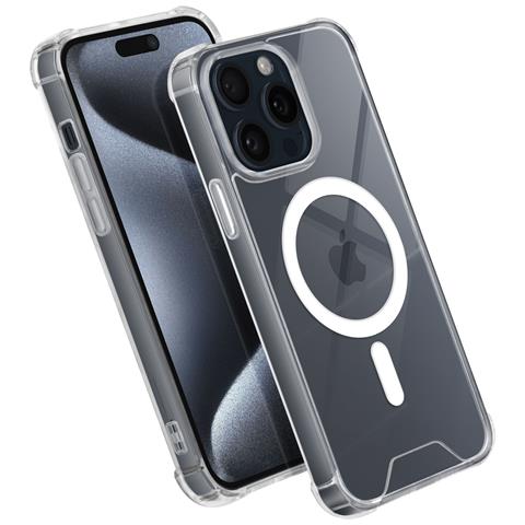 Cover Magsafe Per Iphone 15 Pro Silicone Gel Angoli Rinforzati - Foto 2