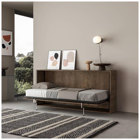 Letto Kando Singolo Orizzontale Noce - Foto 5