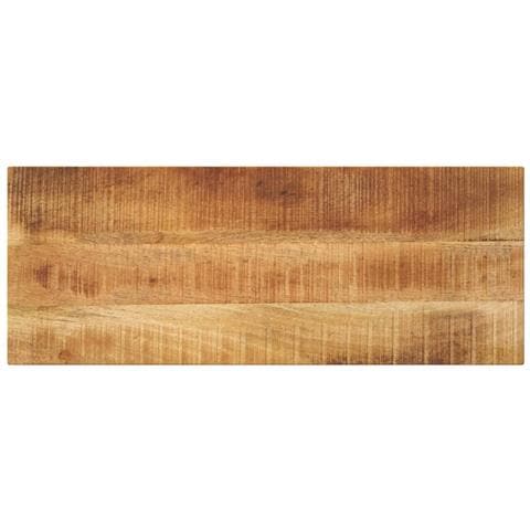 Piano Per Tavolo 70x30x3,8 Cm Rettangolare Legno Mango Grezzo - Foto 1