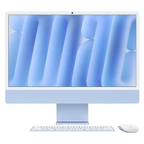 iMac Display Retina 24" 4.5K Chip M4 CPU 10 core GPU 10 core Ram 16GB SSD 512GB Colore Blu - Foto 1