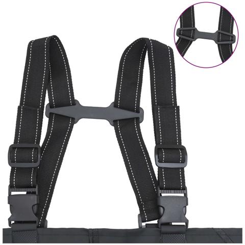 Wader con Stivali e Cintura Nero Taglia 43 - Foto 2