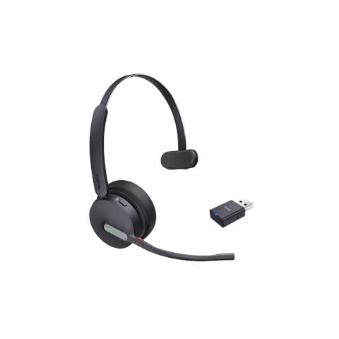 WH64 Hybrid Mono Teams Auricolare Wireless A Padiglione Ufficio Micro-USB Bluetooth Nero - Foto 2