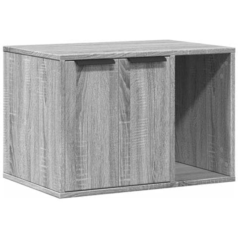 Recinto Lettiera Gatti Grigio Sonoma 60x40x40 cm in Truciolato - Foto 1