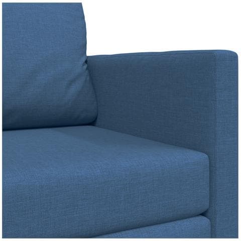 Divano Letto 2-in-1 Blu 124x71x78 cm Tessuto - Foto 9
