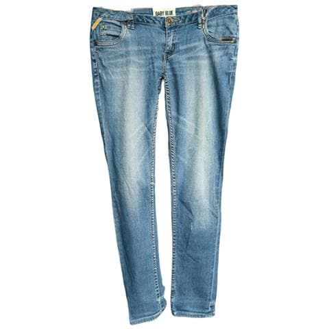 Pantaloni Da Donna Comodi Jeans Denim Eleganti Blu Taglia 29 - Foto 1