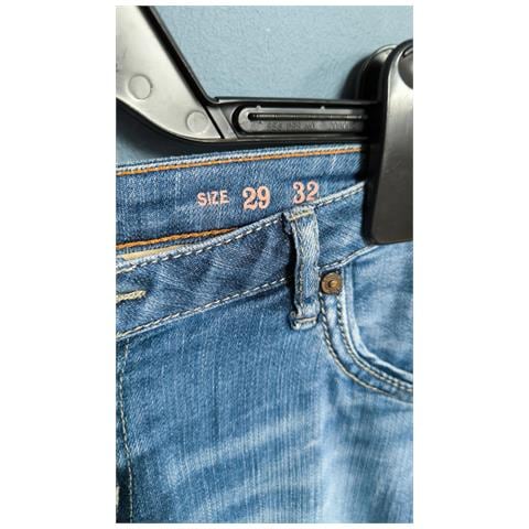 Pantaloni Da Donna Comodi Jeans Denim Eleganti Blu Taglia 29 - Foto 8