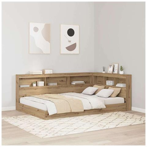 Testata contenitore rovere artigianale 120 cm Legno multistrato - Foto 2