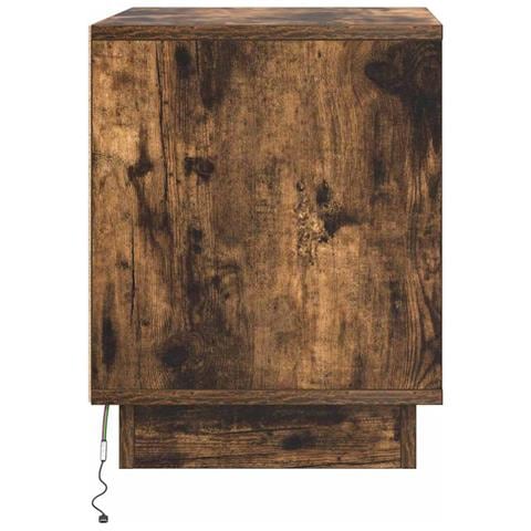 Armadio da Notte con 2 pcs Rovere fumo 44 x 34.5 x 45 cm - Foto 9