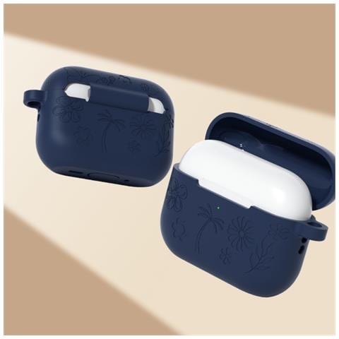 Custodia Protettiva In Silicone Compatibile Con Apple Airpods Pro 3 - Antishock, Impermeabile E Anti-caduta Blue - Foto 3