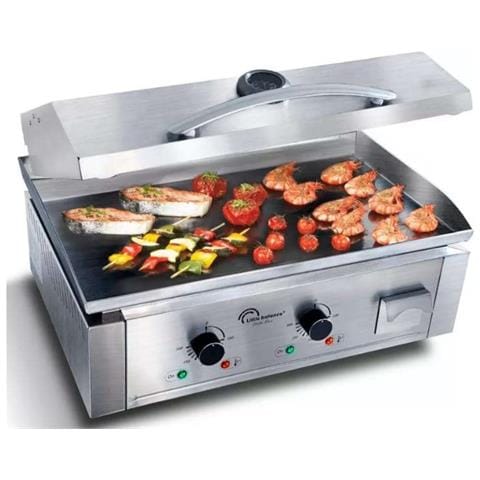 Piastra Elettrica Da 3500 W Con Piastra In Acciaio Inox Da 59x38 Cm - 8473 - Foto 2