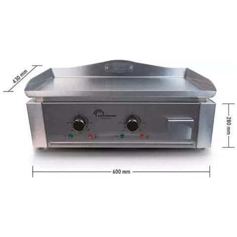 Piastra Elettrica Da 3500 W Con Piastra In Acciaio Inox Da 59x38 Cm - 8473 - Foto 3