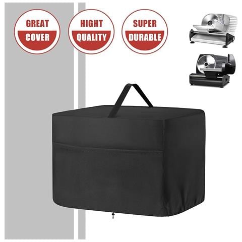 Copertura Antipolvere Nera Per Affettatrice, Tessuto Oxford 420d, Impermeabile, Resistente All'olio E Ai Graffi - Foto 2