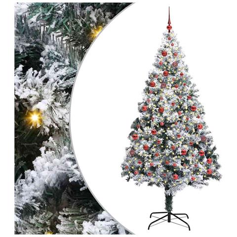 Albero di Natale artificiale con 300 LED Bianco 210 cm - Foto 1