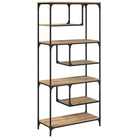 Libreria rovere artigianale 81 x 36 x 176 cm Legno multistrato - Foto 1