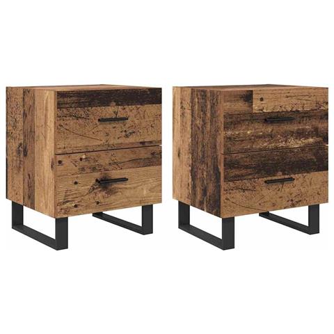 Armadio da Notte 2 pcs Legno vecchio 40 x 35 x 47,5 cm - Foto 1