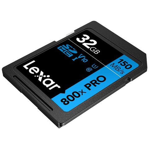 Scheda Sdhc Ultraveloce Uhs-i V10 800x Pro Da 32 Gb, Noir / Bleu - Foto 2