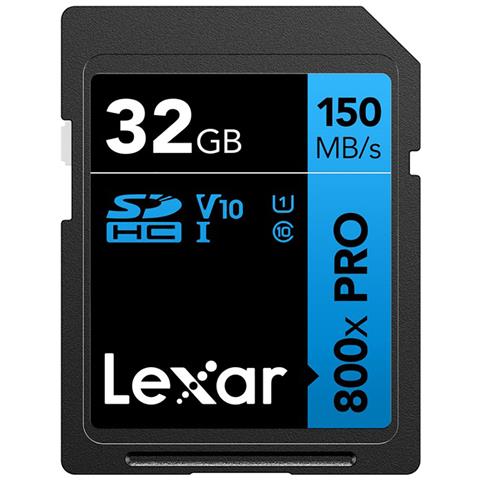 Scheda Sdhc Ultraveloce Uhs-i V10 800x Pro Da 32 Gb, Noir / Bleu - Foto 1