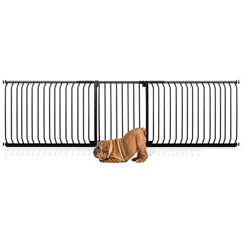 Bettacare Cancelletto Per Cani Elite Con Montaggio A Pressione, 271cm - 280cm, Nero Opaco - Foto 1