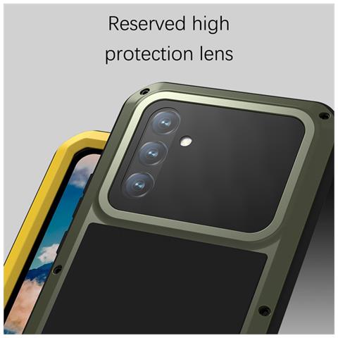 Pellicola Protettiva per Galaxy A54 5G - Silicone+Vidrio+Metallo, Rosso - Foto 2