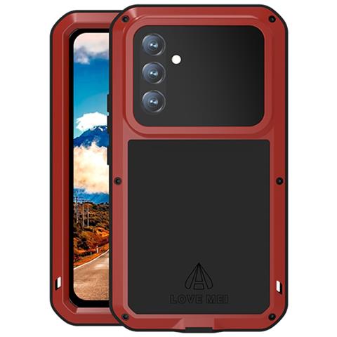 Pellicola Protettiva per Galaxy A54 5G - Silicone+Vidrio+Metallo, Rosso - Foto 1