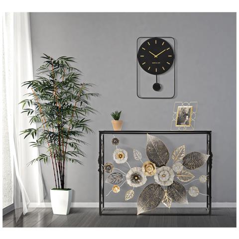 Tavolo Consolle Foglia 70-multicolore-metallo-111,8x41,9x80 Cm - Foto 8