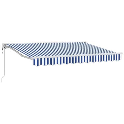 Tettuccio Elettrico Retrattile Blu e Bianco 3,5 x 2,5 m - Foto 1