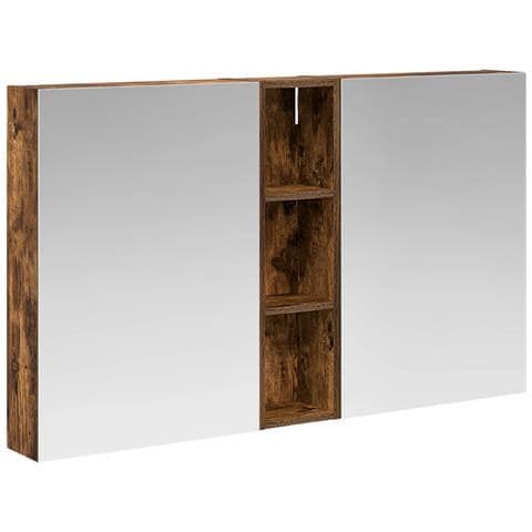 Set di Armadi da Bagno con lo scaffale 3 pcs 120 x 14,5 x 70 cm - Foto 1